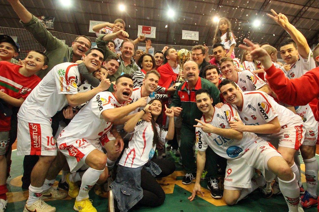 Campeões Mundiais de Clubes de Futsal