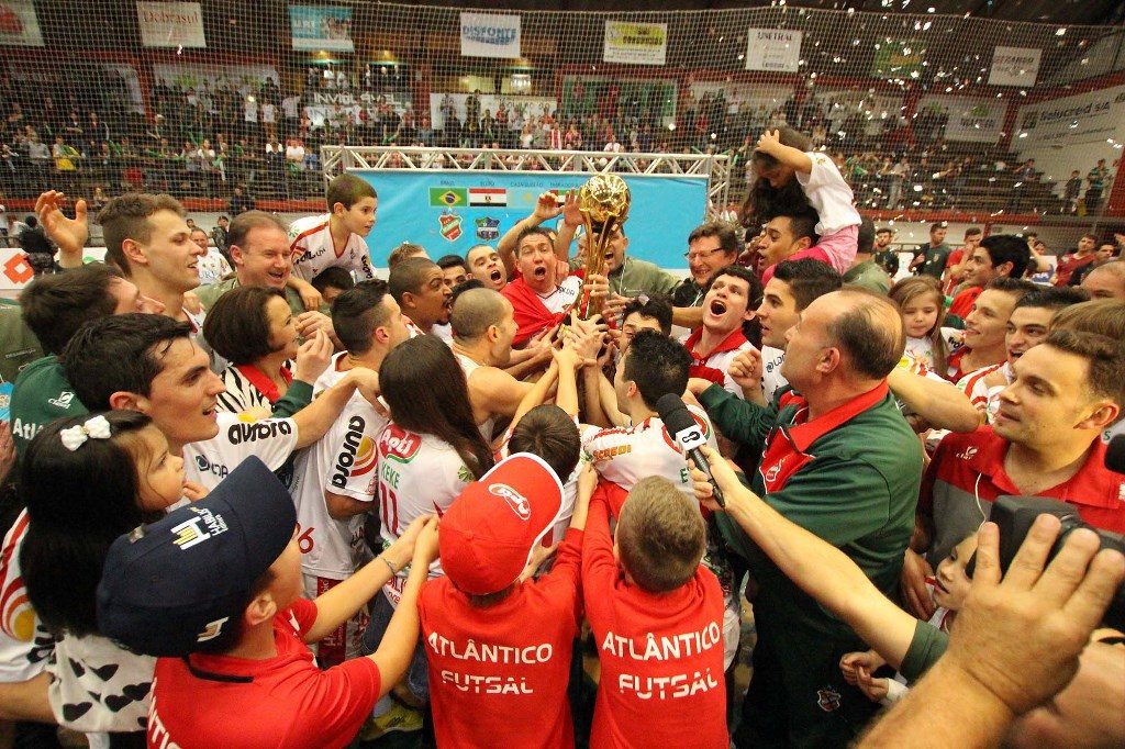 Campeões Mundiais de Clubes de Futsal