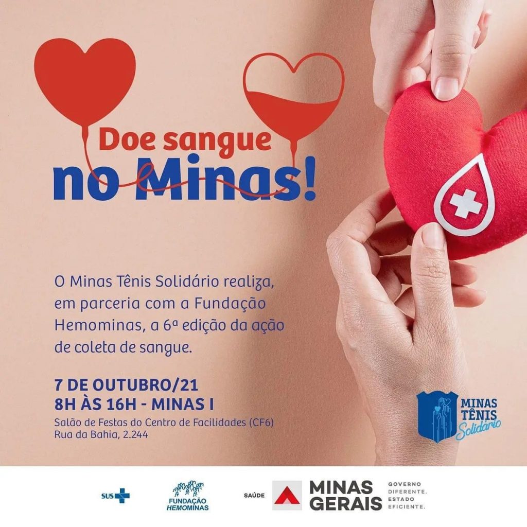 Veja os horários para doação de sangue no Hemominas durante a