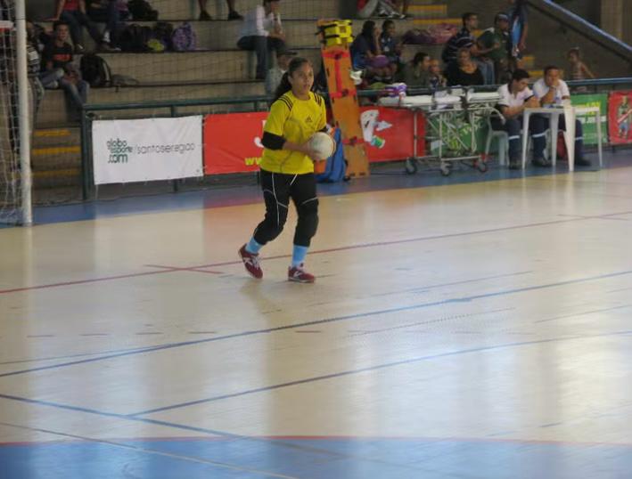 Ingrid disputou a Copa TV Tribuna de Futsal durante três anos