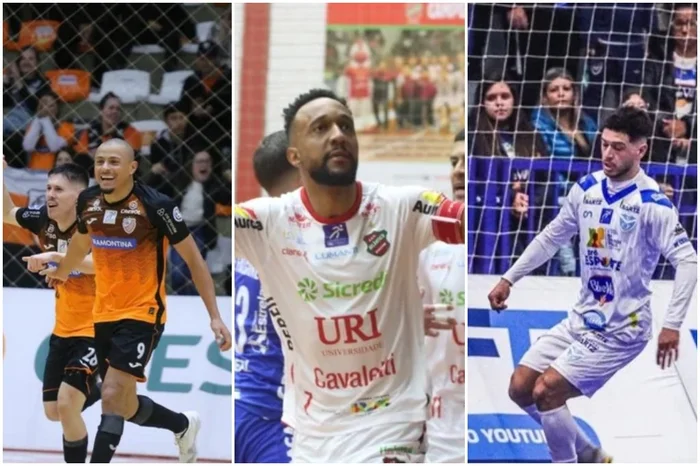 Lucka Cyríaco, Edson Castro e Ricardo Weschenfelder / ACBF, Atlântico e Vélez Camaquã / Divulgação
