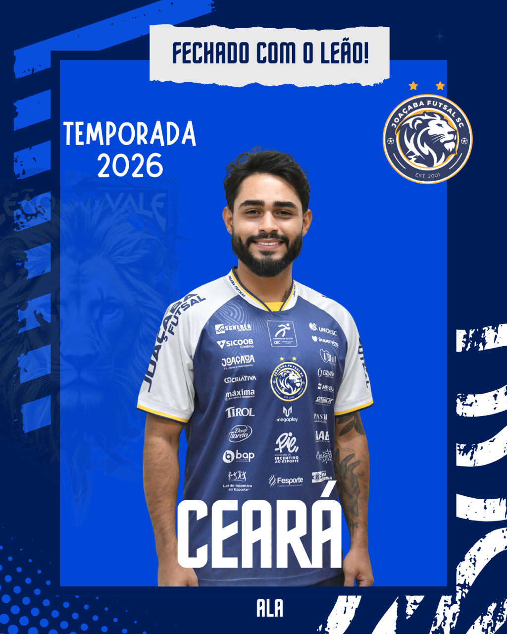 Apresentação do ala Ceará, novo reforço do Joaçoaba